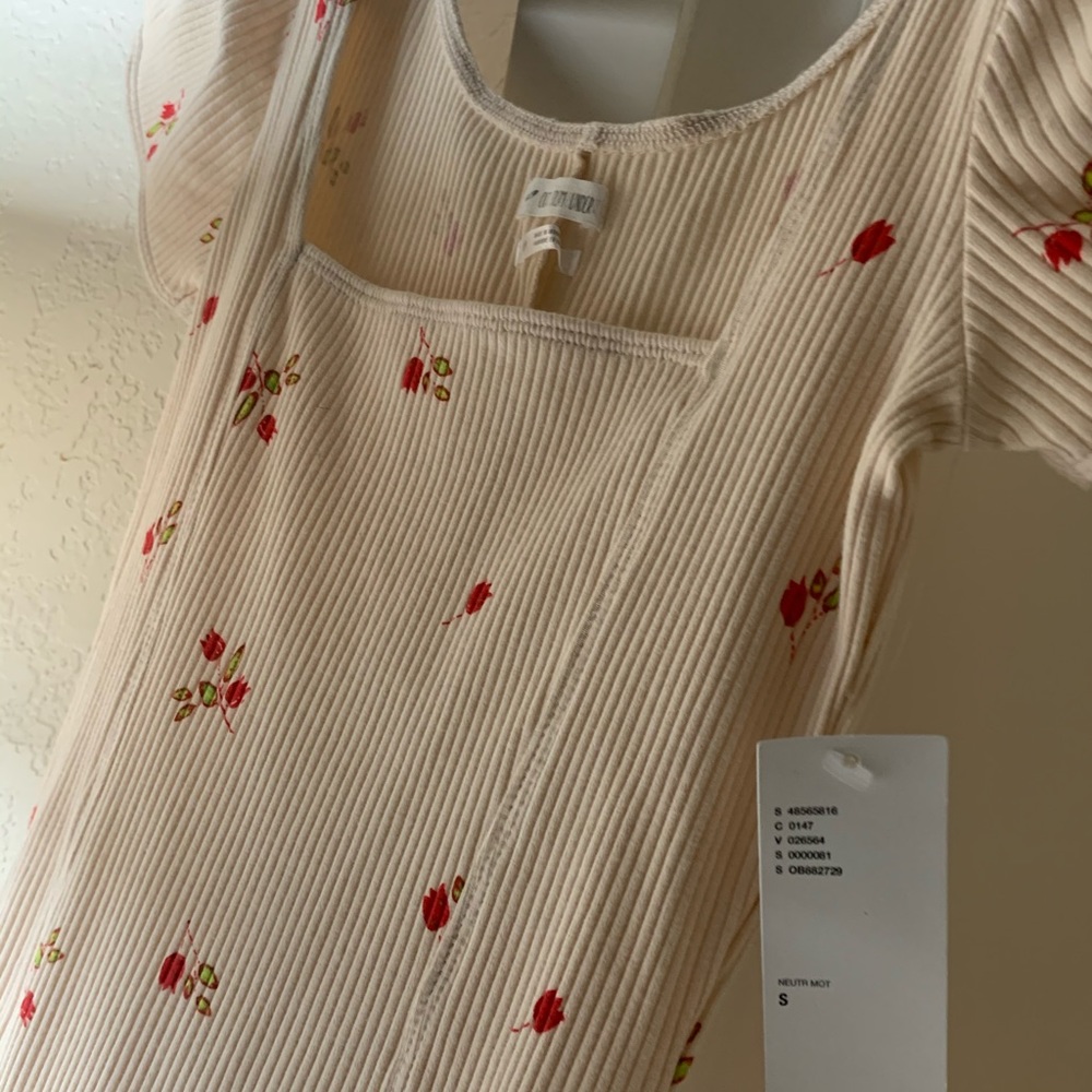 Urban Outfitters Out From Under  Floral  Bodysuit